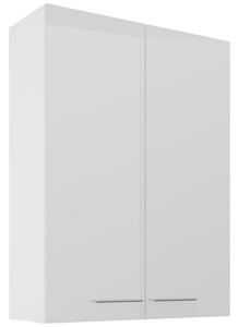 LARA wh | horní skříňka 80G-108 2F s policemi | 80 cm | EXTRA VYSOKÁ | bílá lesk