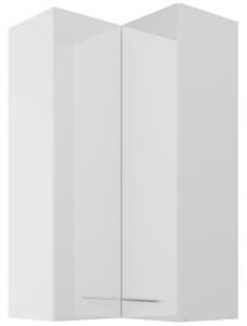 LARA wh | horní skříňka 60x60 GN-108 2F (90°) rohová | 60x60 cm | VYSOKÁ | bílá lesk