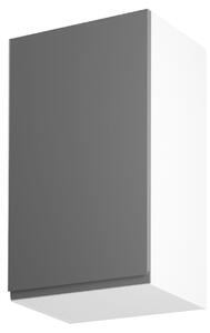 ASPEN gr | horní skříňka G45 | 45 cm | PRAVÁ | šedá lesk