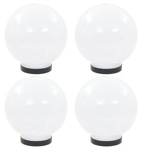 Kulovité LED lampy 4 ks koule 20 cm PMMA 277141