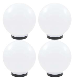 Kulovité LED lampy 4 ks koule 25 cm PMMA 277142