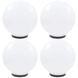 Kulovité LED lampy 4 ks koule 40 cm PMMA 277144