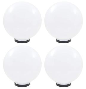 Kulovité LED lampy 4 ks koule 30 cm PMMA 277143