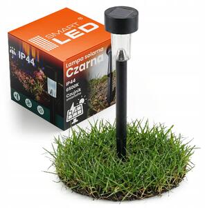 Černé LED solární zápichové svítidlo 30 cm, IP44, studená bílá