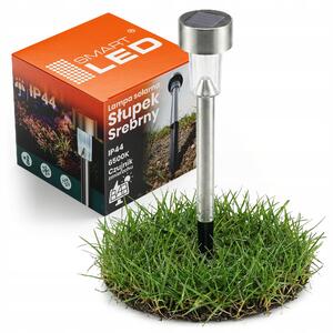 LED solární zápichové svítidlo 30 cm, IP44, studená bílá, šířka 4,5 cm