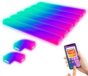 BRILO 3790016 Smart LED RGBIC nástěnné svítidlo, 36 cm, 24W, bílé - BRILO