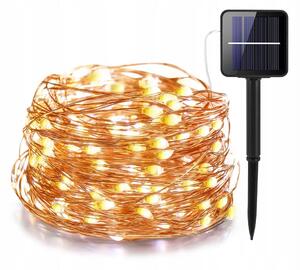 LED solární zápichové svítidlo 10 m, IP44