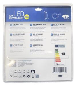 Aigostar - LED Podhledové svítidlo ULTRATHIN LED/20W/230V 3000K matný chrom