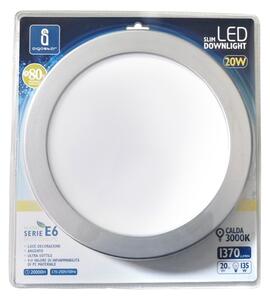Aigostar - LED Podhledové svítidlo ULTRATHIN LED/20W/230V 3000K matný chrom