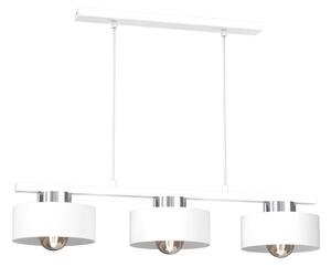 Lustr na lanku MARTI 3xE27/15W/230V bílá/chrom
