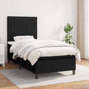 Box spring postel s matrací černá 80 x 200 cm textil 3141891