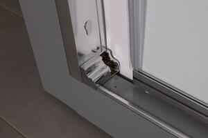 HOPA - Sprchové dveře MARTOS, Provedení - Levé (SX), Barva rámu zástěny - Leštěný hliník, Výplň - Čiré bezpečnostní sklo - 8 mm, Šíře - 100 cm (BCMAR10CCL)