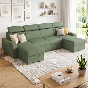 Sedací souprava OSLO U | 170x300x170 | rozkládací + 2x úložný prostor | VÝBĚR TKANIN