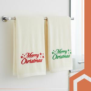 Vánoční ručníky – sada 2 kusů – Merry Christmas - 372