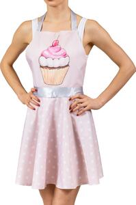 Zástěra ve stylu šatů – Růžový muffin - 959 - 381 - 408 - 478