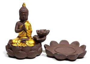 Stojánek na vonné kužely "Tekoucí dým" - Buddha