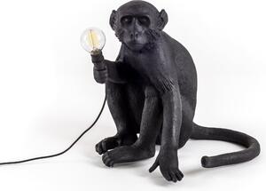 Seletti 14922 Stolní lampa Monkey siedząca černá