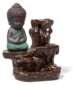 Stojánek na vonné kužely "Tekoucí dým" - Malý Buddha