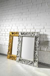 SAPHO - SAMBLUNG zrcadlo v rámu, 60x80cm, stříbrná (IN115)