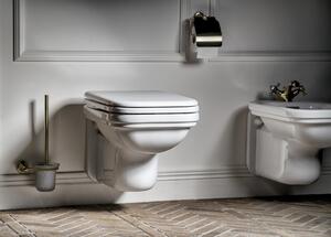 KERASAN - WALDORF WC sedátko Soft Close, polyester, bílá/chrom (418801)