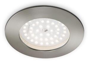 BRI 7206-012 LED vestavné svítidlo, pr. 10 cm, 10,5 W, matný nikl - BRILONER
