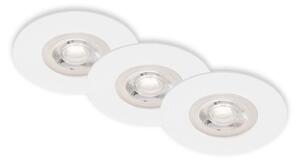 BRI 7036-036 LED vestavná svítidla, pr.9 cm, 3x LED, 4,9 W, 480 lm, bílé - BRILONER