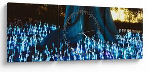 Obraz - Magický strom (s hodinami) (90x30 cm)
