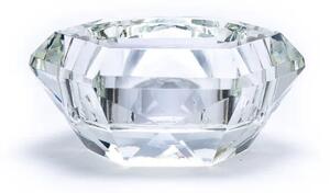 Milujeme Kameny Svícen - skleněný - diamant