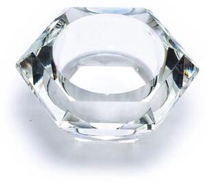 Milujeme Kameny Svícen - skleněný - diamant