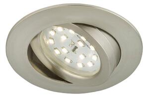 BRI 7209-012 LED vestavné svítidlo, pr. 8,2 cm, 5 W, matný nikl - BRILONER
