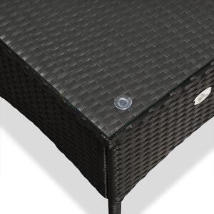 Deuba Ratanový stolek / čajový stůl - 50 x 50 x 45 cm