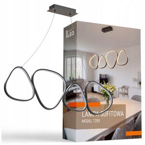 Bílé LED závěsné svítidlo 136 W – teplá bílá, IP20