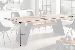 Jídelní stůl GRAND OAK NATUR 200 CM masiv divoký dub Nábytek | Jídelní prostory | Jídelní stoly | Všechny jídelní stoly