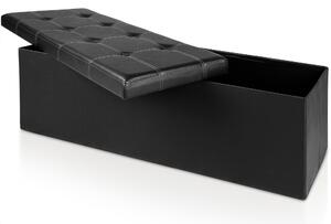 - Úložný box černý - 114 x 40 x 40 cm
