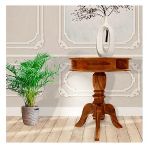 Kulatý stolek Jali 50x60x50 z indického masivu palisandr