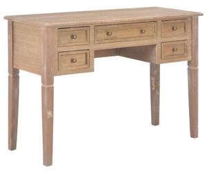 Psací stůl hnědý 109,5 x 45 x 77,5 cm dřevo 280072