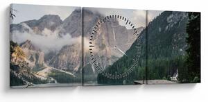 Obraz - Lake Prags (s hodinami) (90x30 cm)