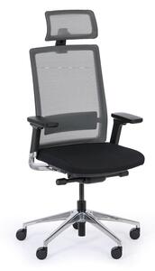 Zdravotní balanční kancelářská židle BALANCEA, černá/šedá