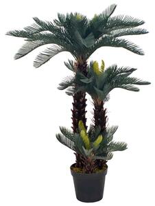 Umělá rostlina cykas japonský s květináčem zelená 125 cm 280186