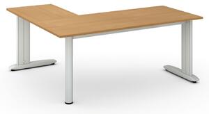 Rohový kancelářský stůl PRIMO FLEXIBLE, 180x160 cm, buk
