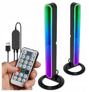 Sada 2 LED světelných sloupků na USB 5 V, výška 30 cm