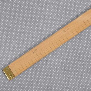 Goldea bavlněné plátno - malé puntíky na šedém 145 cm