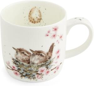 Porcelánový hrnek Ptáčci v hnízdě 310 ml