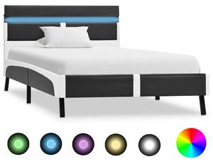 Rám postele s LED světlem šedý umělá kůže 90 x 200 cm 280307
