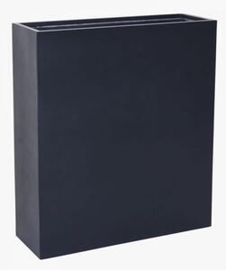 Dělící květináč ELEMENTO, sklolaminát, výška 100 cm, antracit