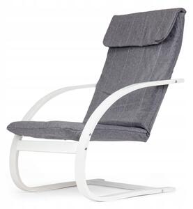 Houpací křeslo ModernHome šedé