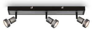 BRI 2927-034 LED bodové svítídlo, 48 cm, 3x GU10, 4,9 W, 460 lm, antická stříbrná - BRILONER