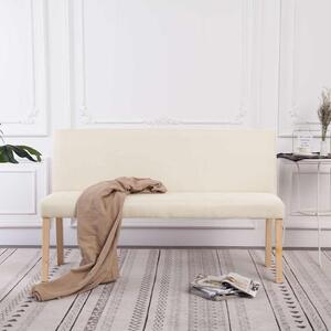 Lavice 139,5 cm krémová polyester 281337