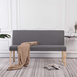 Lavice 139,5 cm světle šedá polyester 281335