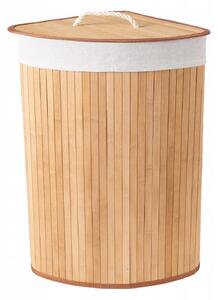 Compactor skládací koš na prádlo BAMBOO, 40 L, rohový, 35 x 35 x 60 cm